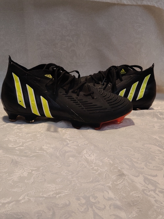 adidas Other - Adidas Men’s Black Soccer Cleats with Neon Yellow Stripes
